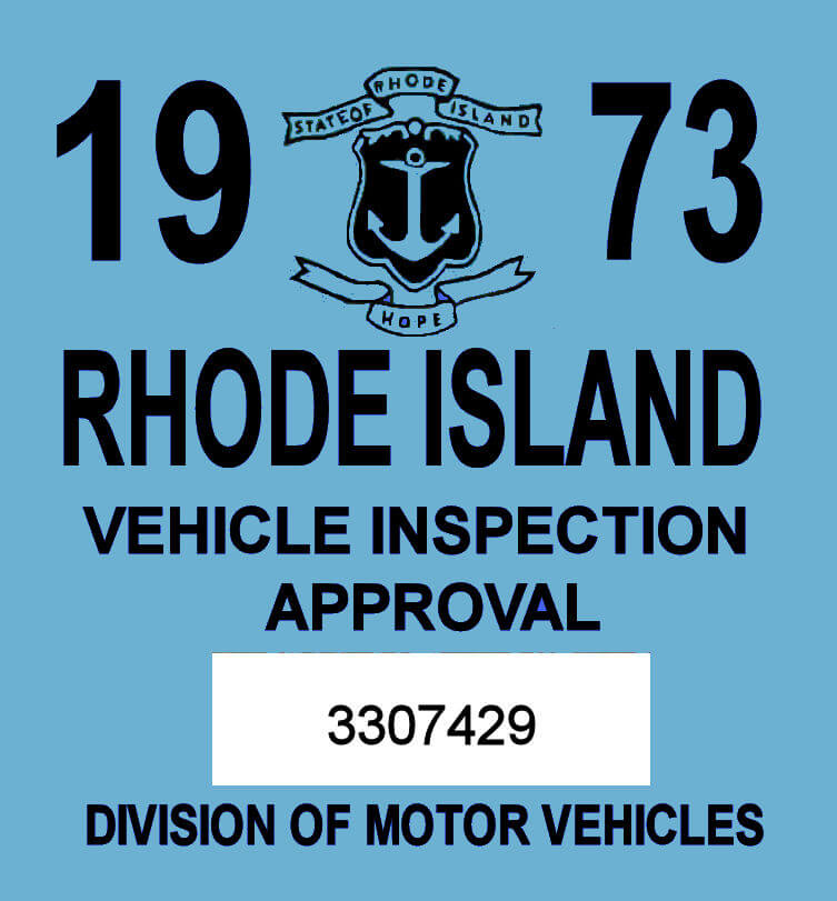 (image for) 1973 Rhode Island Inspection Sticker